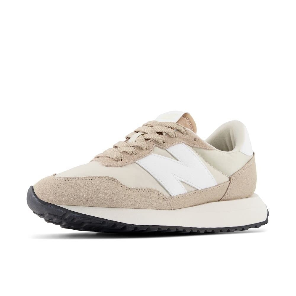 New Balance Beige and White Athletic Shoes